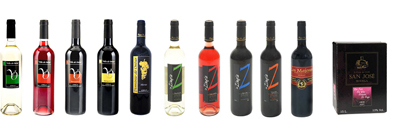 Botellas de vino